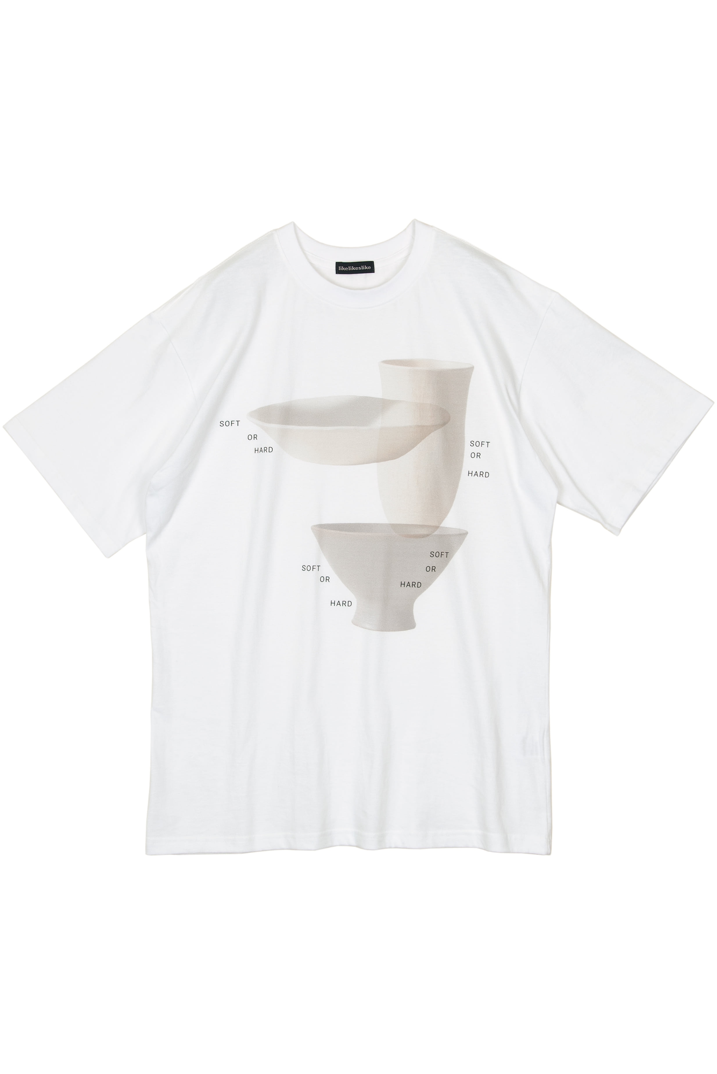 t-shirt, wave ceramics, white